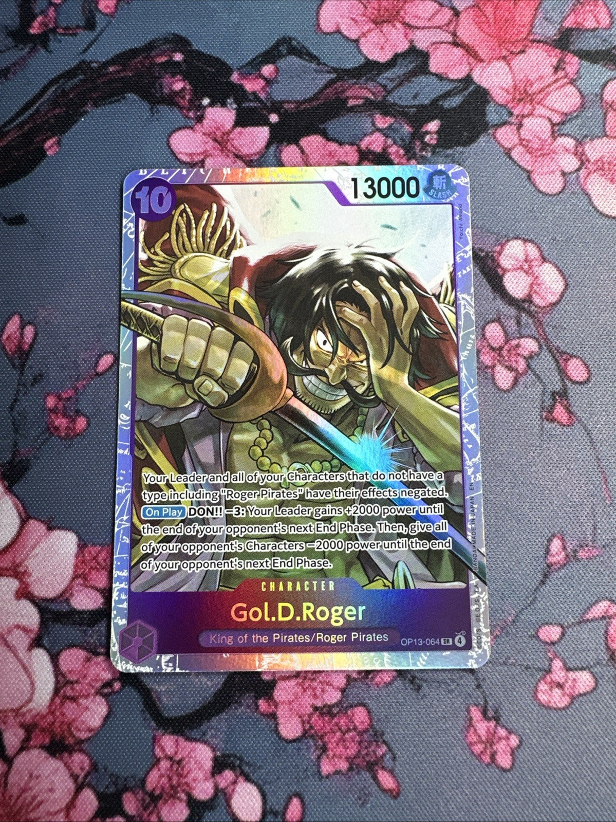 Gol.D.Roger OP13-064 SR NM Super Rare Carrying His Will One Piece Card English