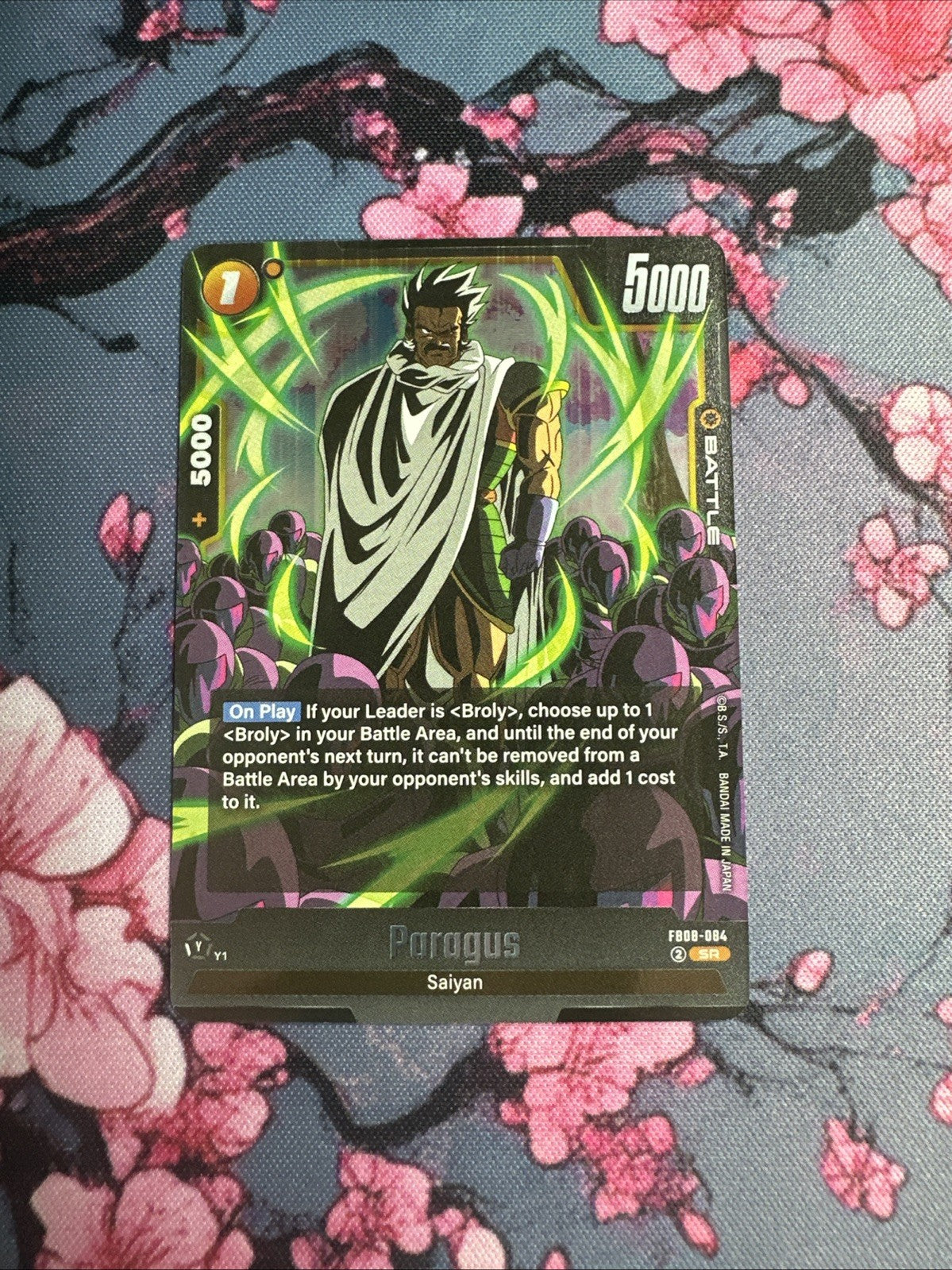 Dragonball Fusion World - Paragus - FB08-084 SR - Saiyan's Pride - NM