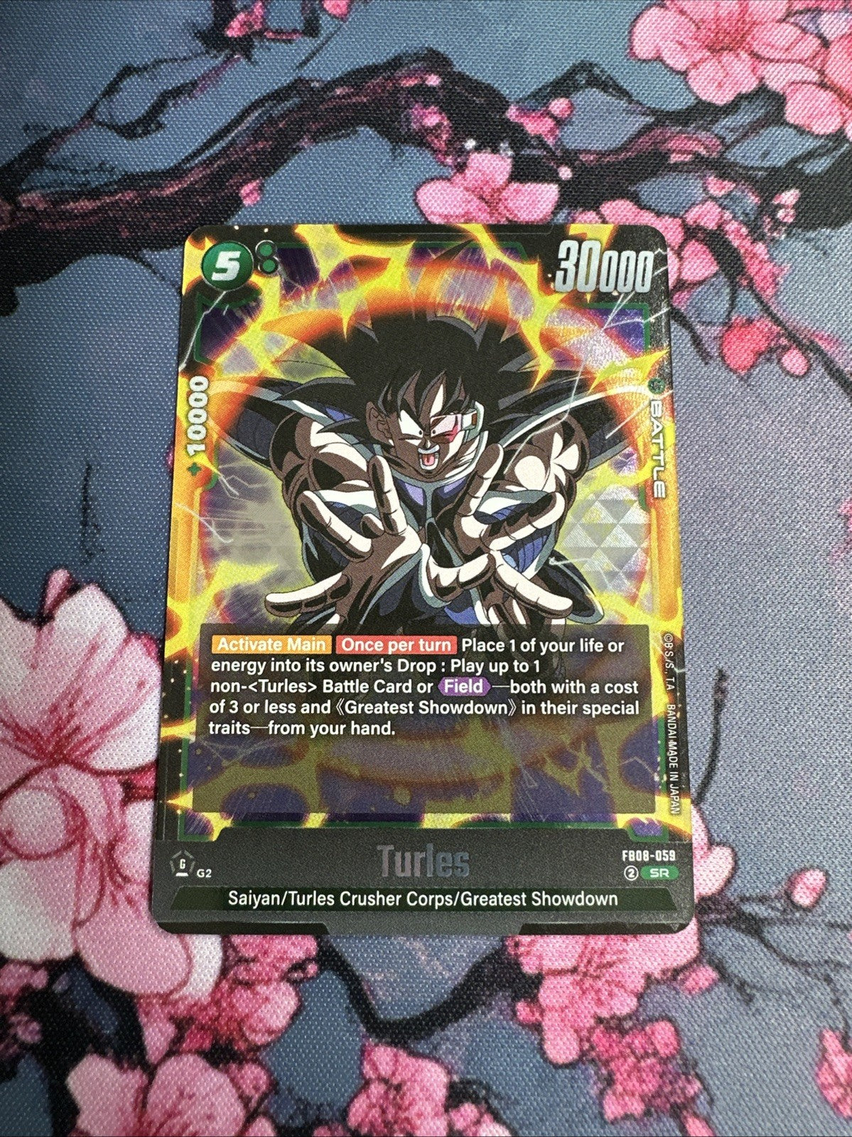 Dragonball Fusion World - Turles - FB08-059 SR - Saiyan's Pride - NM