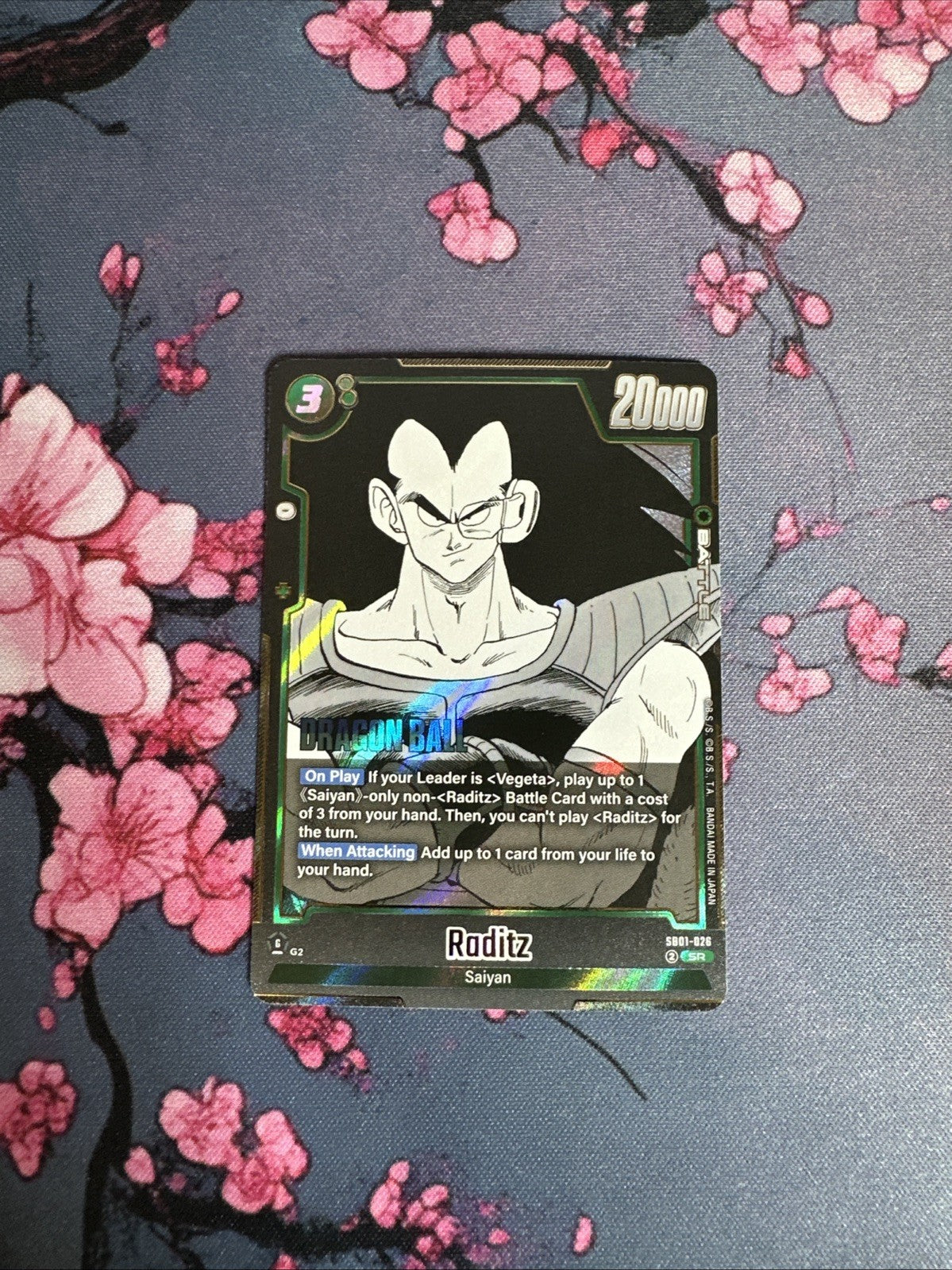 Dragon Ball Fusion World Raditz SR SB01-026 Manga Booster
