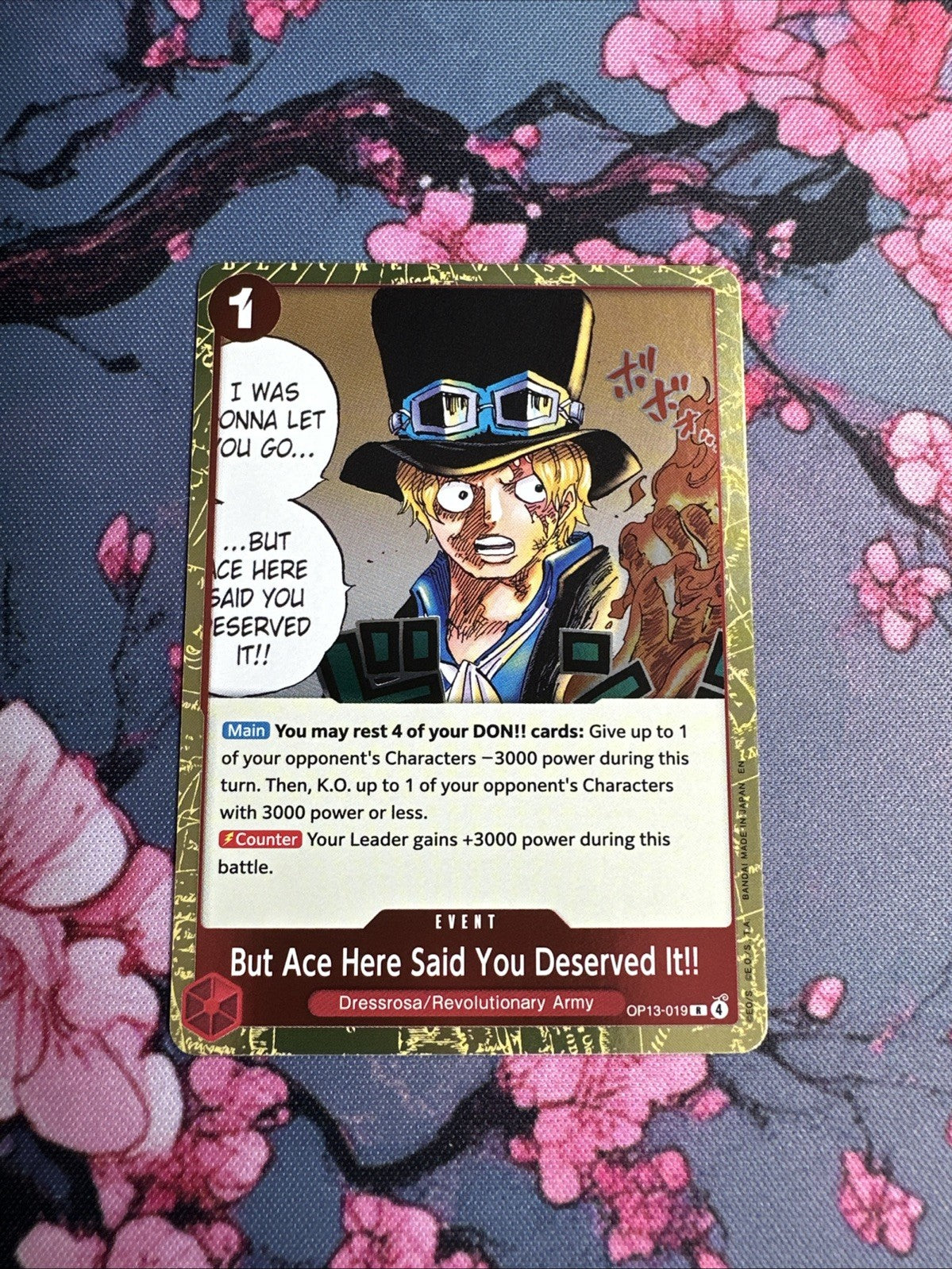 But Ace Here Said You Deserved It!! OP13-019 Rare One Piece Card - NM