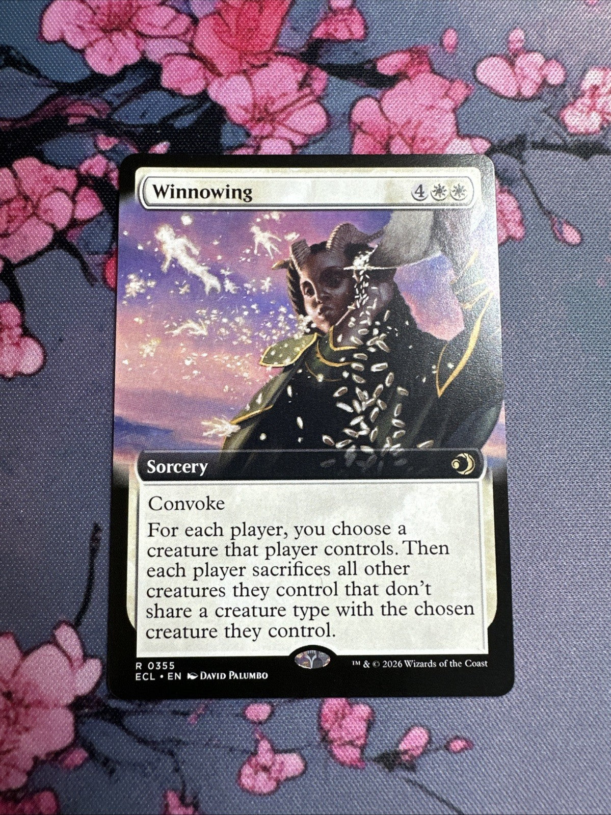 MTG Winnowing (Extended Art) Non-FOIL ECL Lorwyn Eclipsed NM