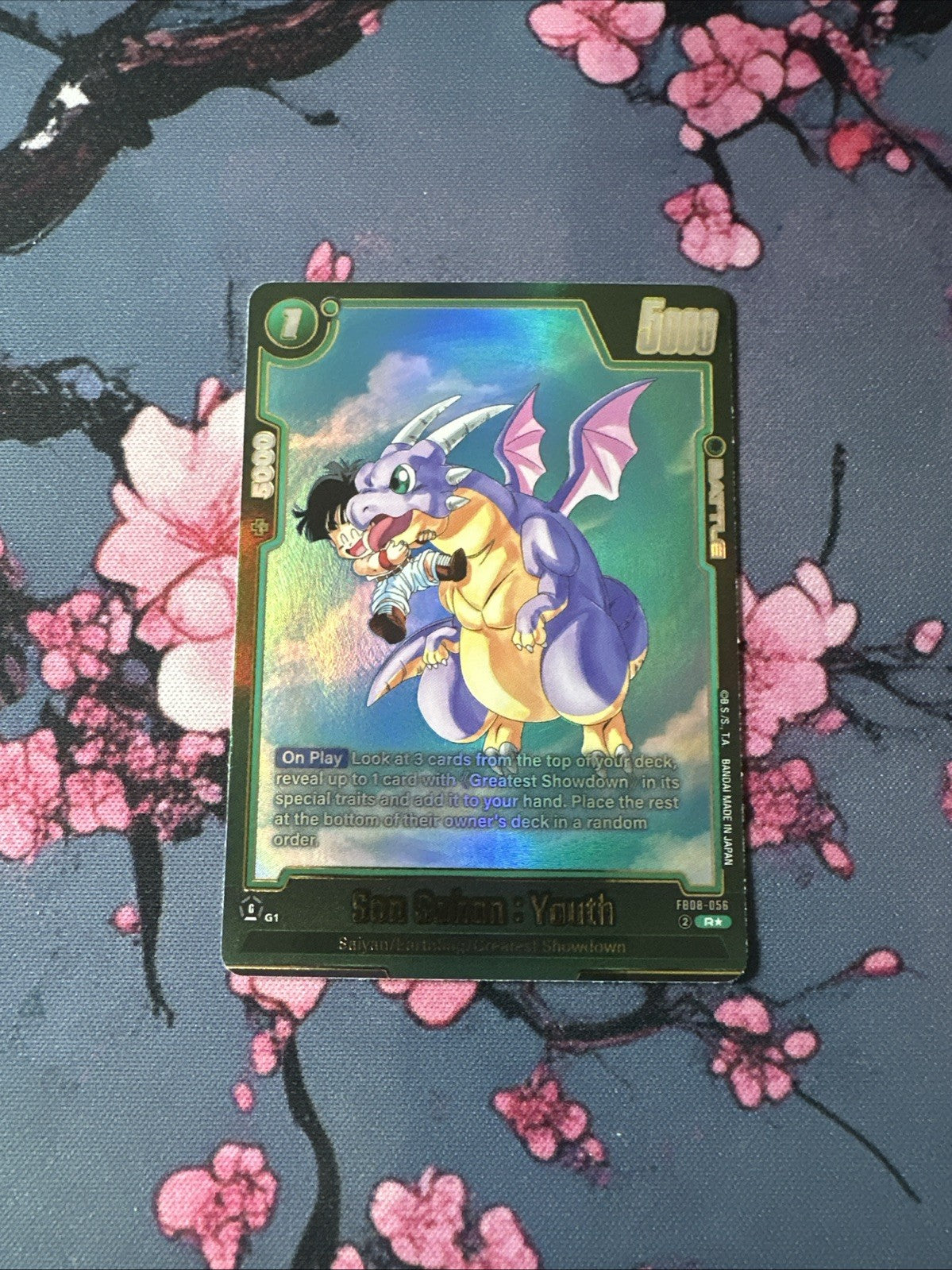 Son Gohan Youth FB08-056	Alternate Art Saiyan's Pride Dragon Ball English Card F