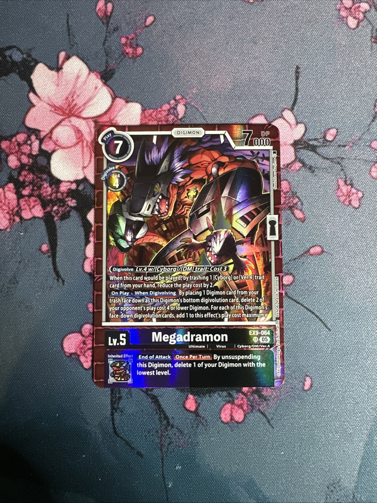 Megadramon SR Ex9-064 Digimon Card Game