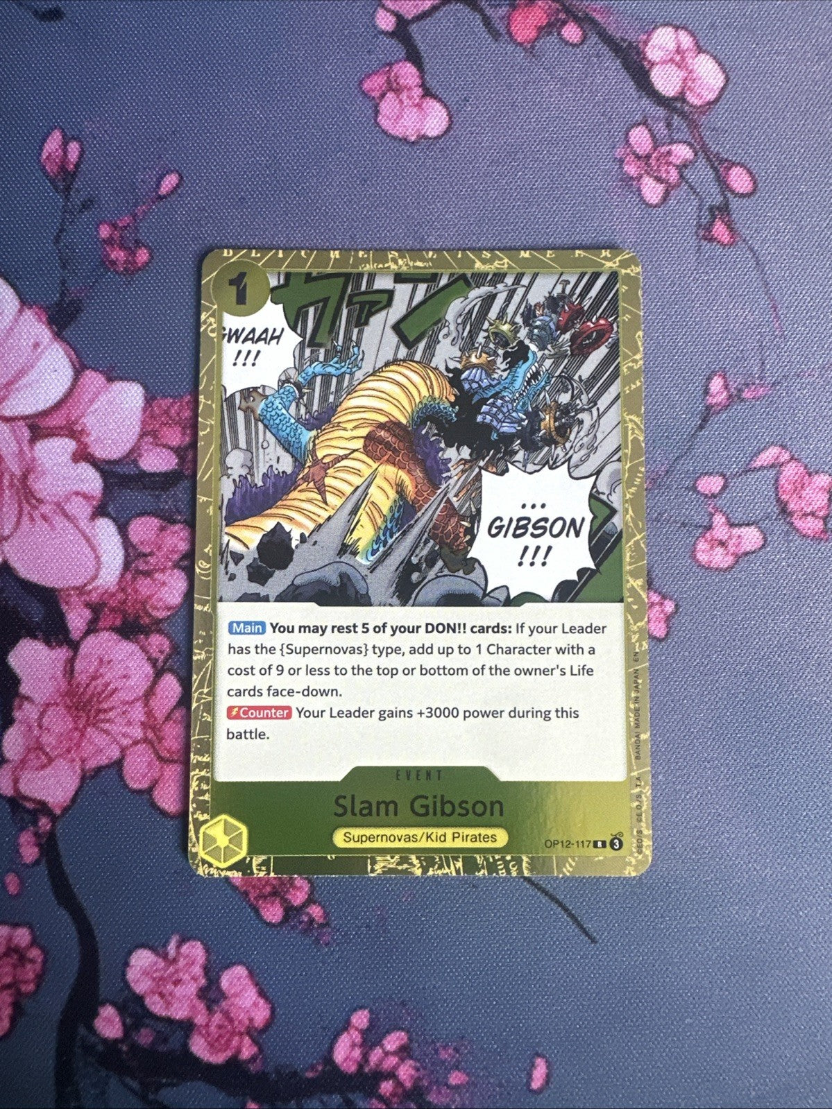 Slam Gibson OP12-117  Legacy of the Master ONE PIECE Card English