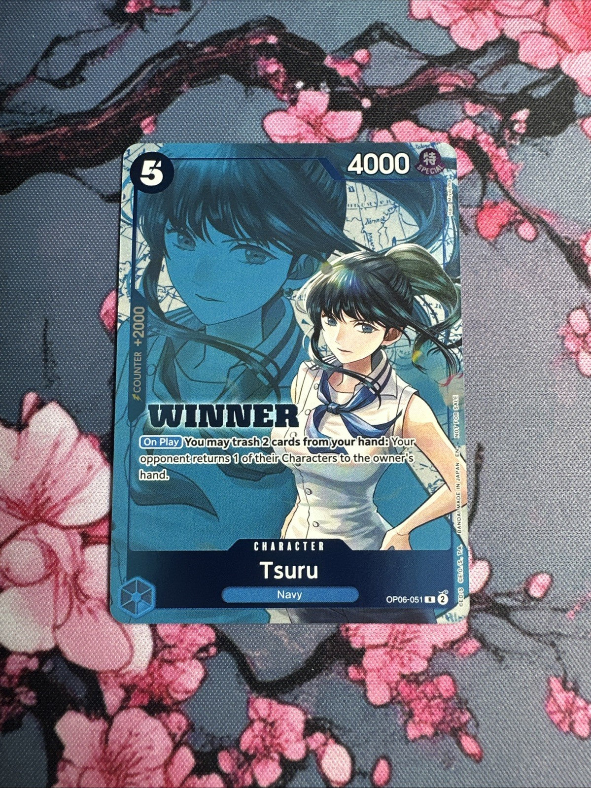 One Piece TCG, Tsuru OP06-051 R (Winner Pack 2025 Vol 4 Alt Art AA)