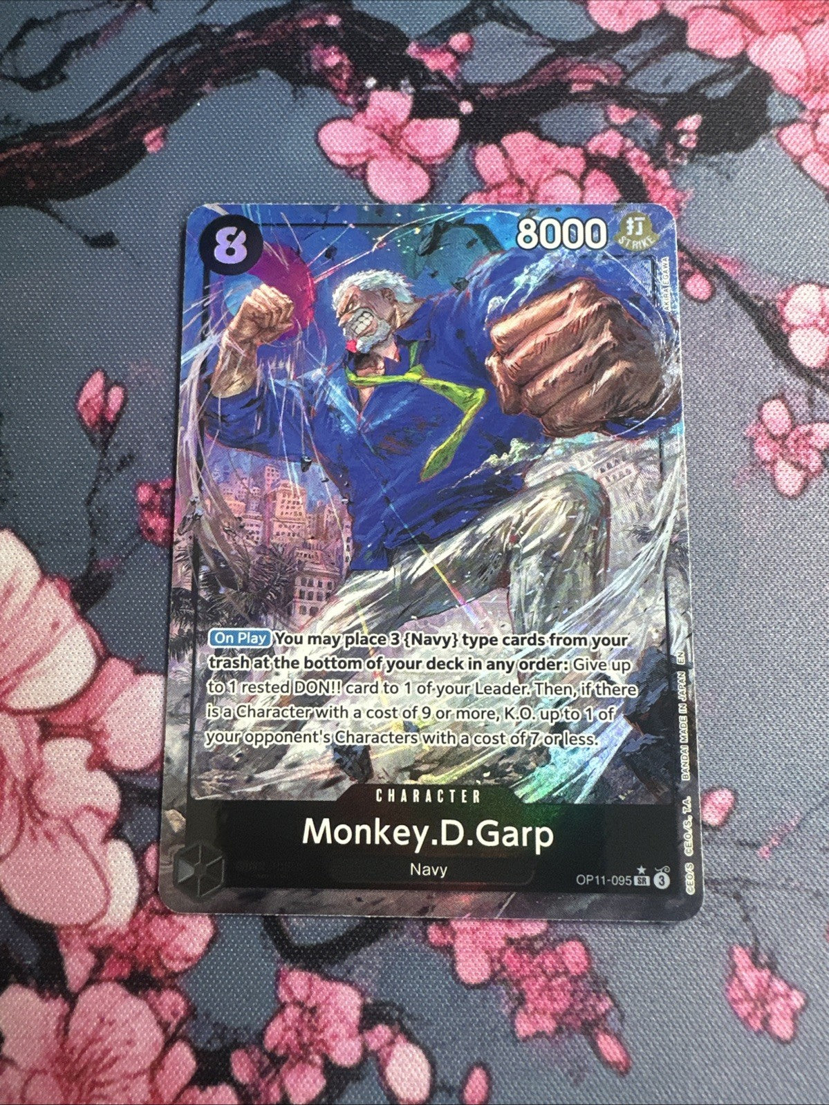 Monkey. D. Garp OP11-095 SR Alt Art A Fist Of Divine Speed One Piece TCG