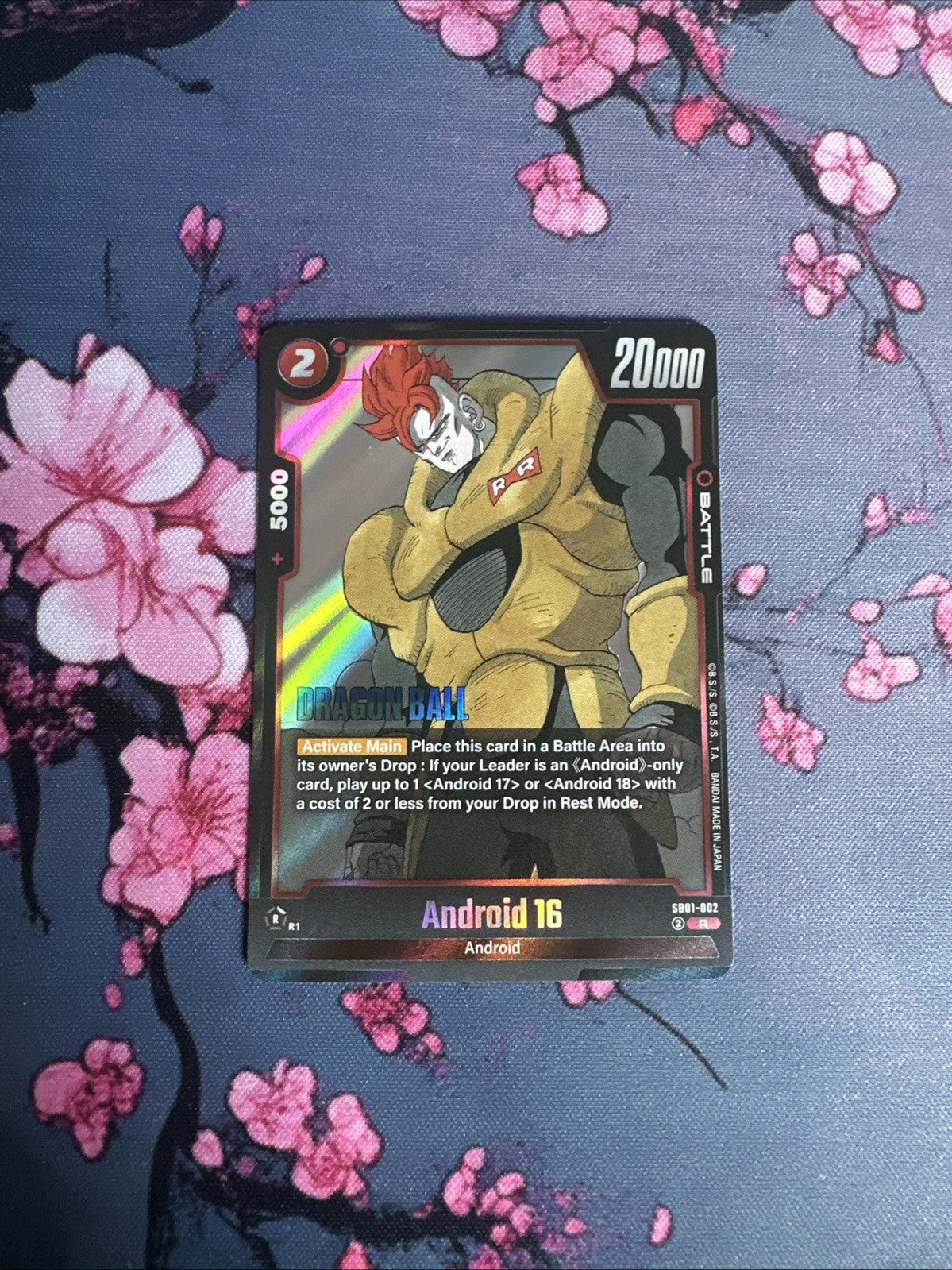 Dragon Ball Super Fusion World Android 16 R Sb01-002 Manga Booster