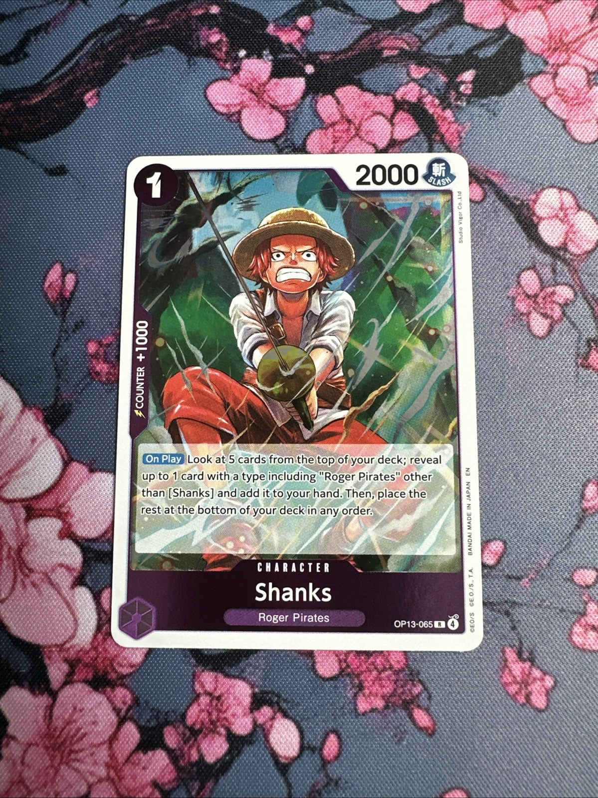 Shanks - OP13-065 - Carrying On His Will - ONE PIECE Card - English