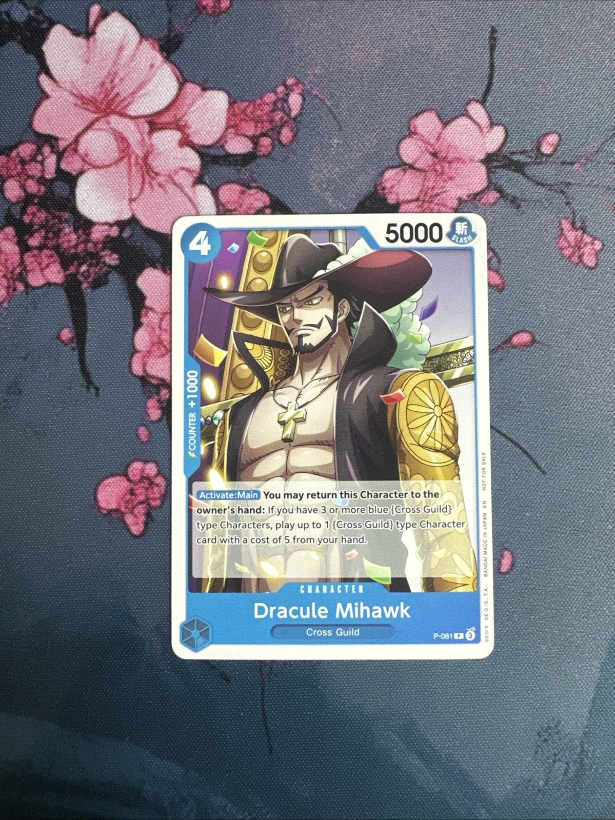 One Piece TCG: Dracule Mihawk (P-081) OP11 Release Event Promo