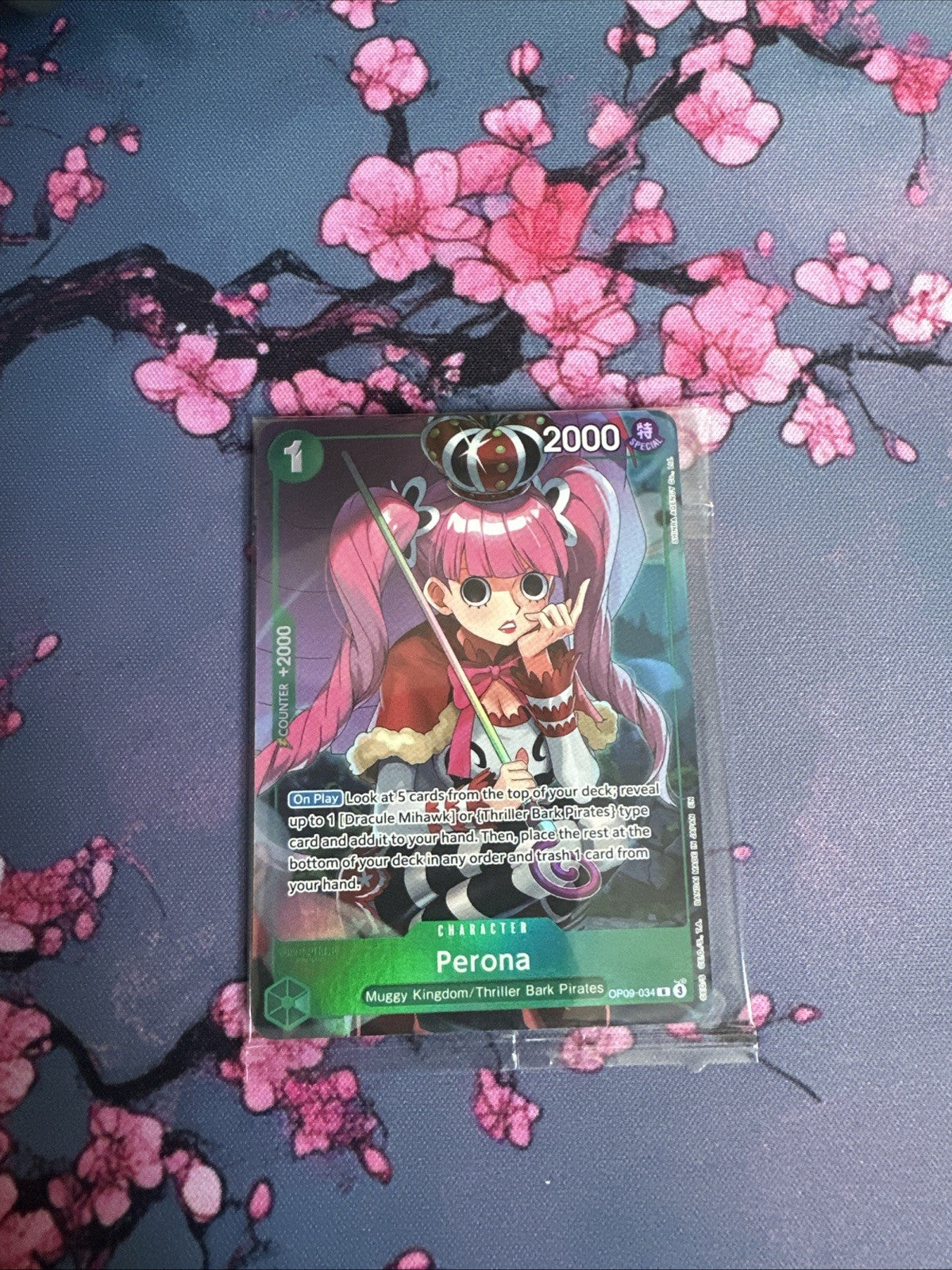 Perona OP09-034 R Alt Art Promo Sealed One Piece Card Game CCG TCG