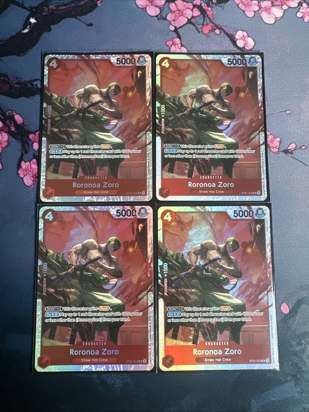 Roronoa Zoro - ST21-015 - SR - One Piece Card Game PLAYSET