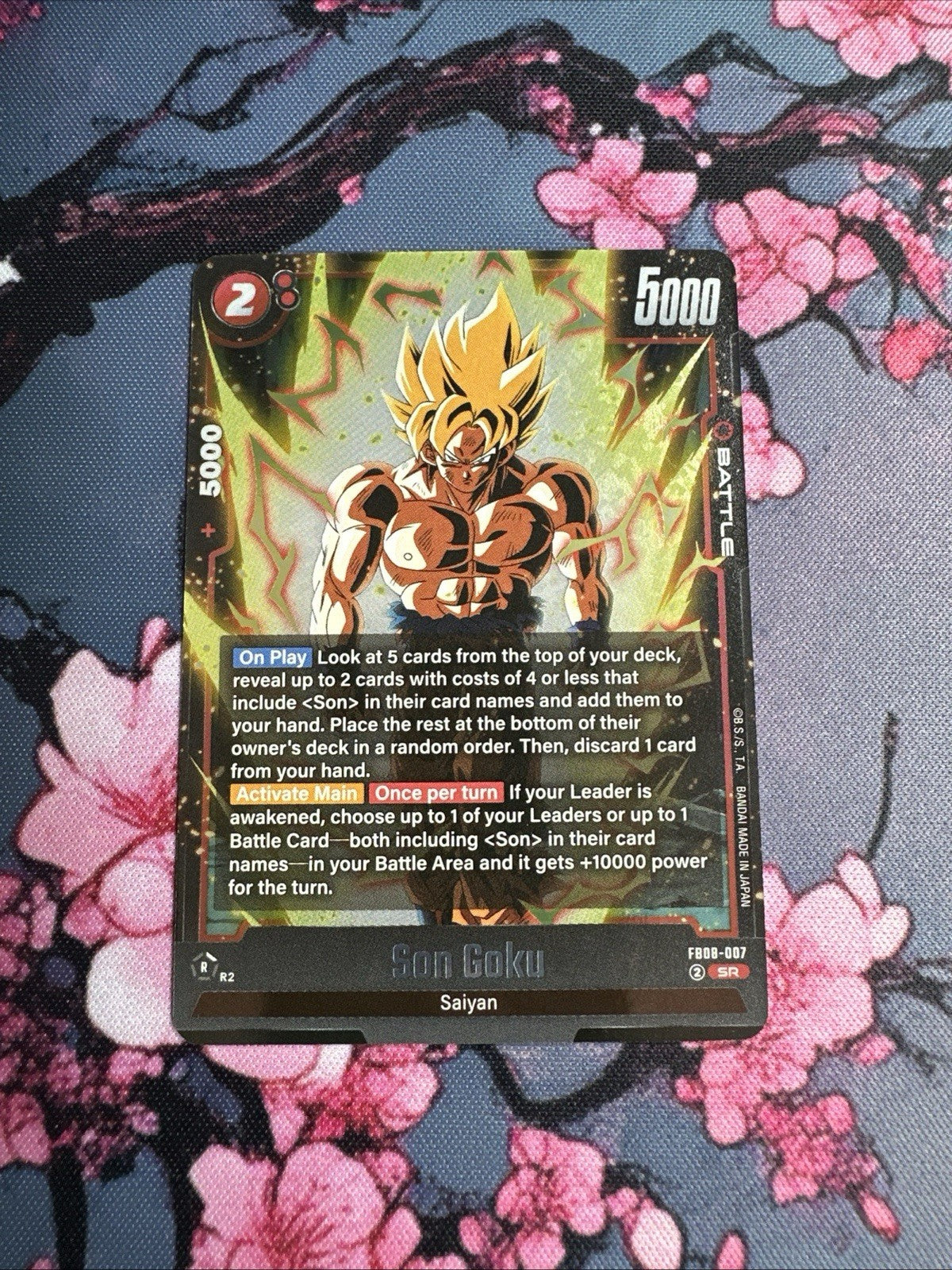 Son Goku  FB08-007 SR Dragon Ball Fusion world ENG