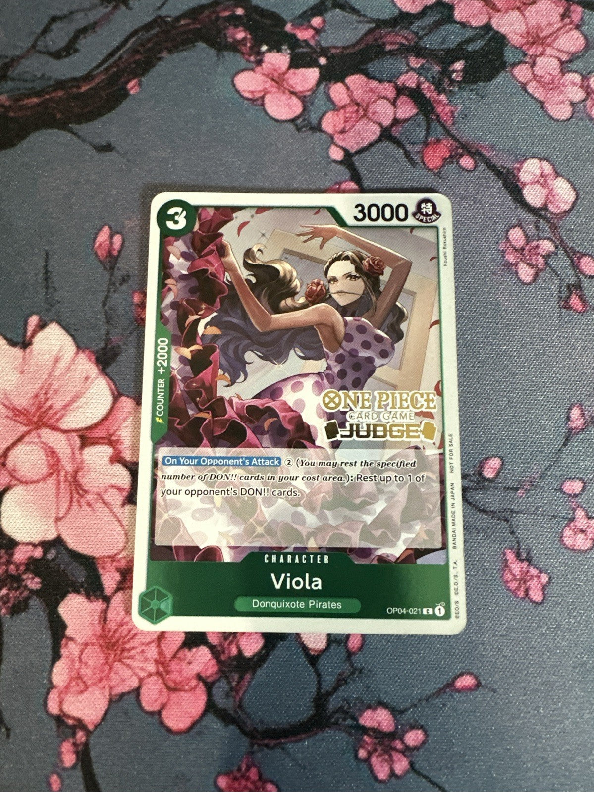 One piece Card Game - Violet - Judge Promo Foil (Eng) OP04-021