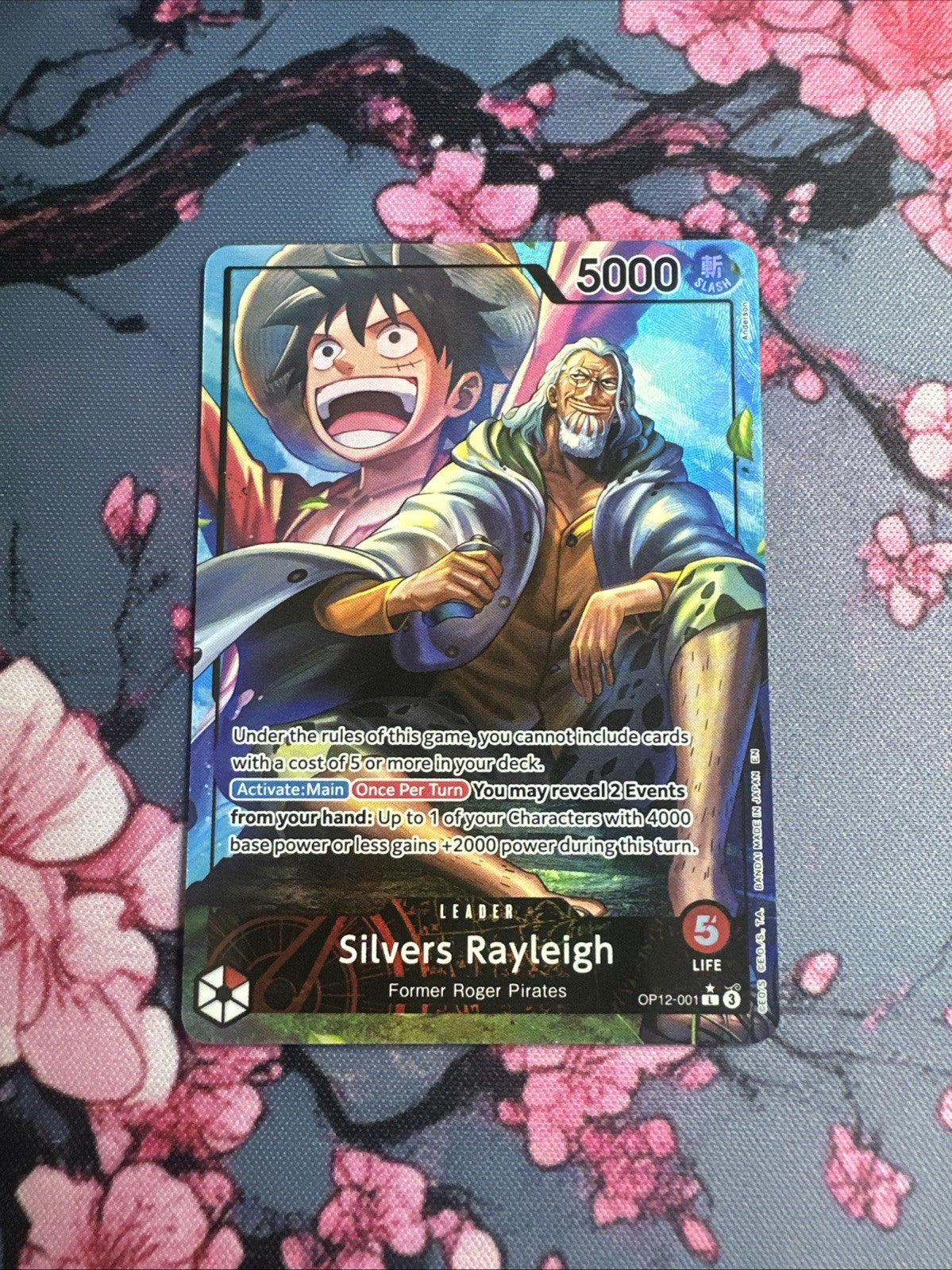 Silvers Rayleigh Alt Art Leader - Legacy of the Master #OP12-001 L One Piece TCG