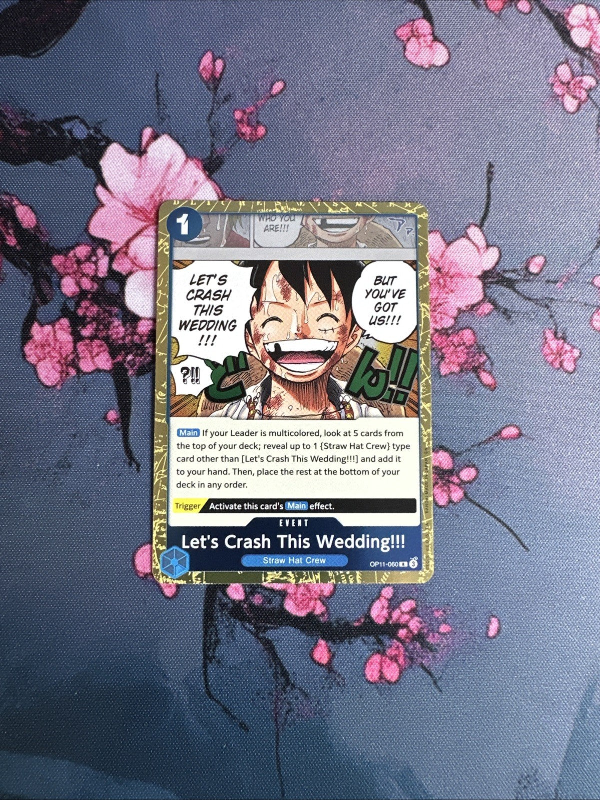 Let's Crash This Wedding!!! R OP11-060 A Fist of Divine Speed ONE PIECE English