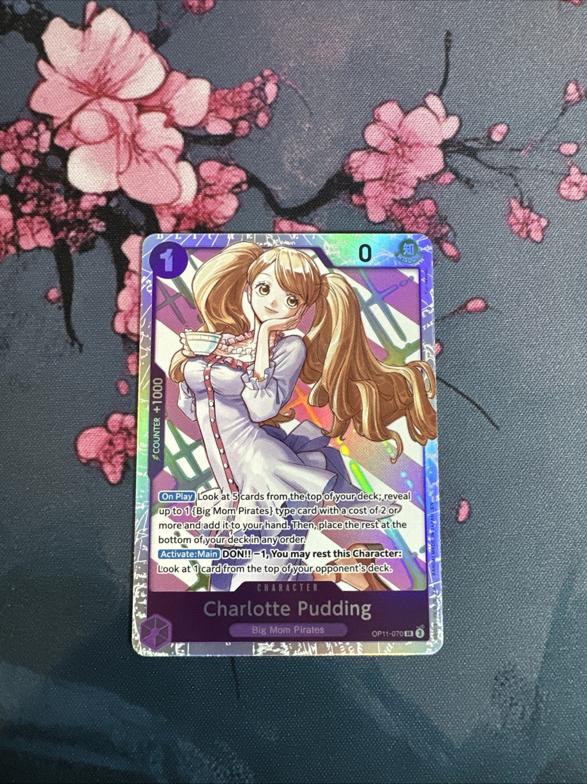 Charlotte Pudding SR OP11-070 A Fist of Divine Speed ONE PIECE Card English
