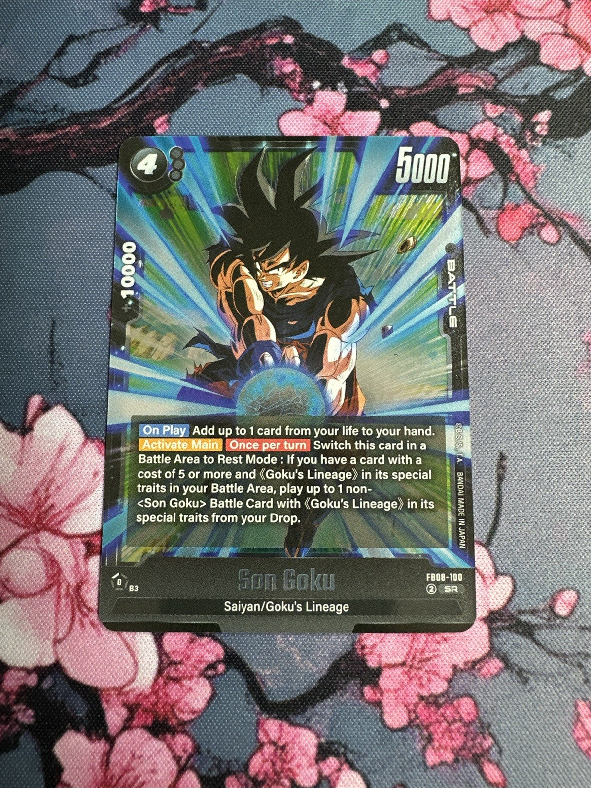 Dragonball Tcg Fusion World -Saiyan's Pride-FB08-100 SR son goku