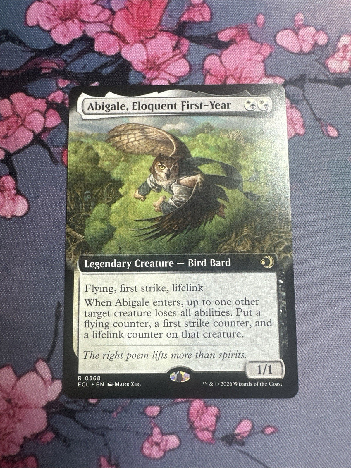 MTG - Abigale, Eloquent First-Year (0368 - Extended Art) Lorwyn Eclipsed