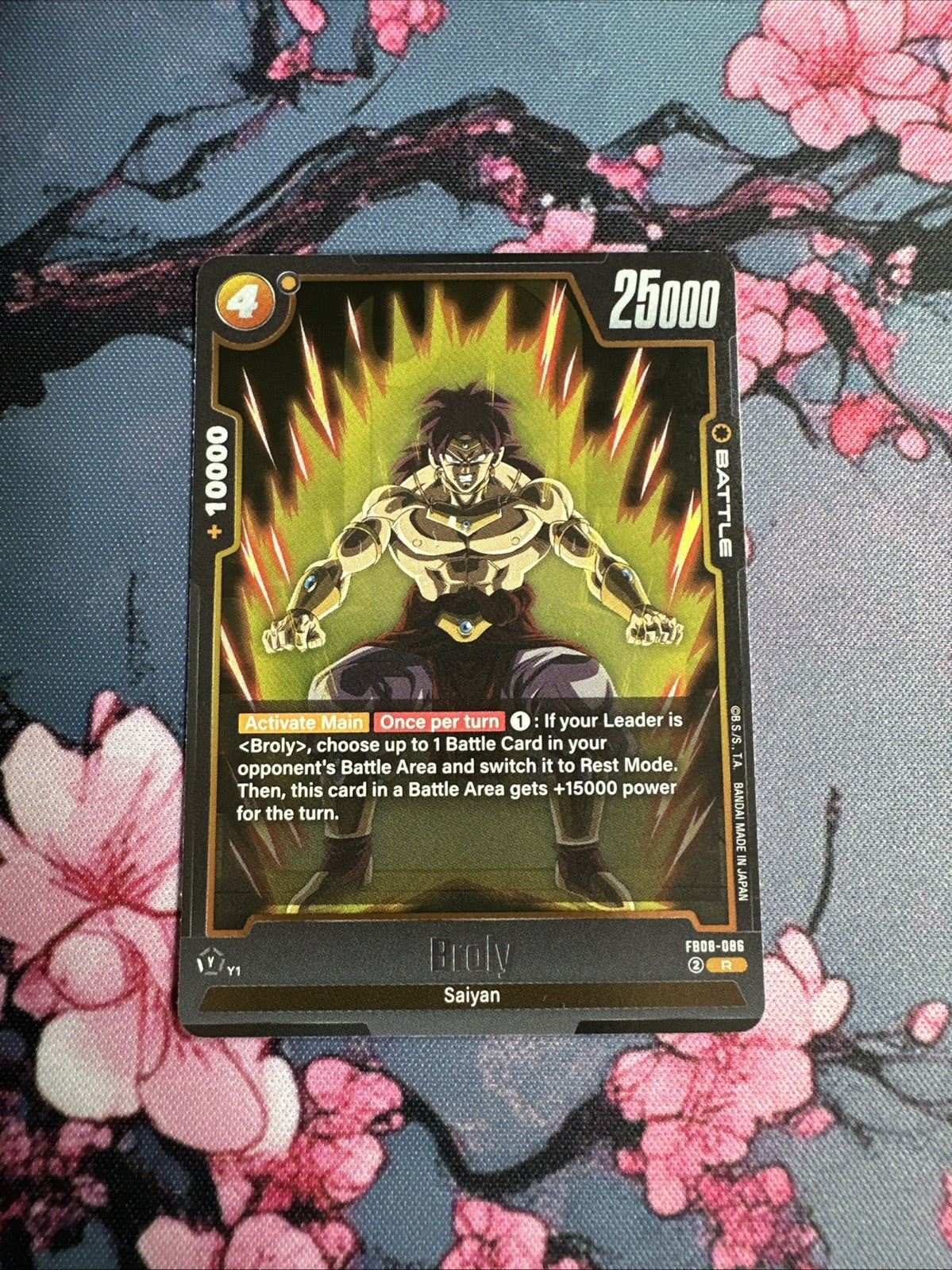 Dragon Ball Fusion World FB08-086 Broly Rare NM