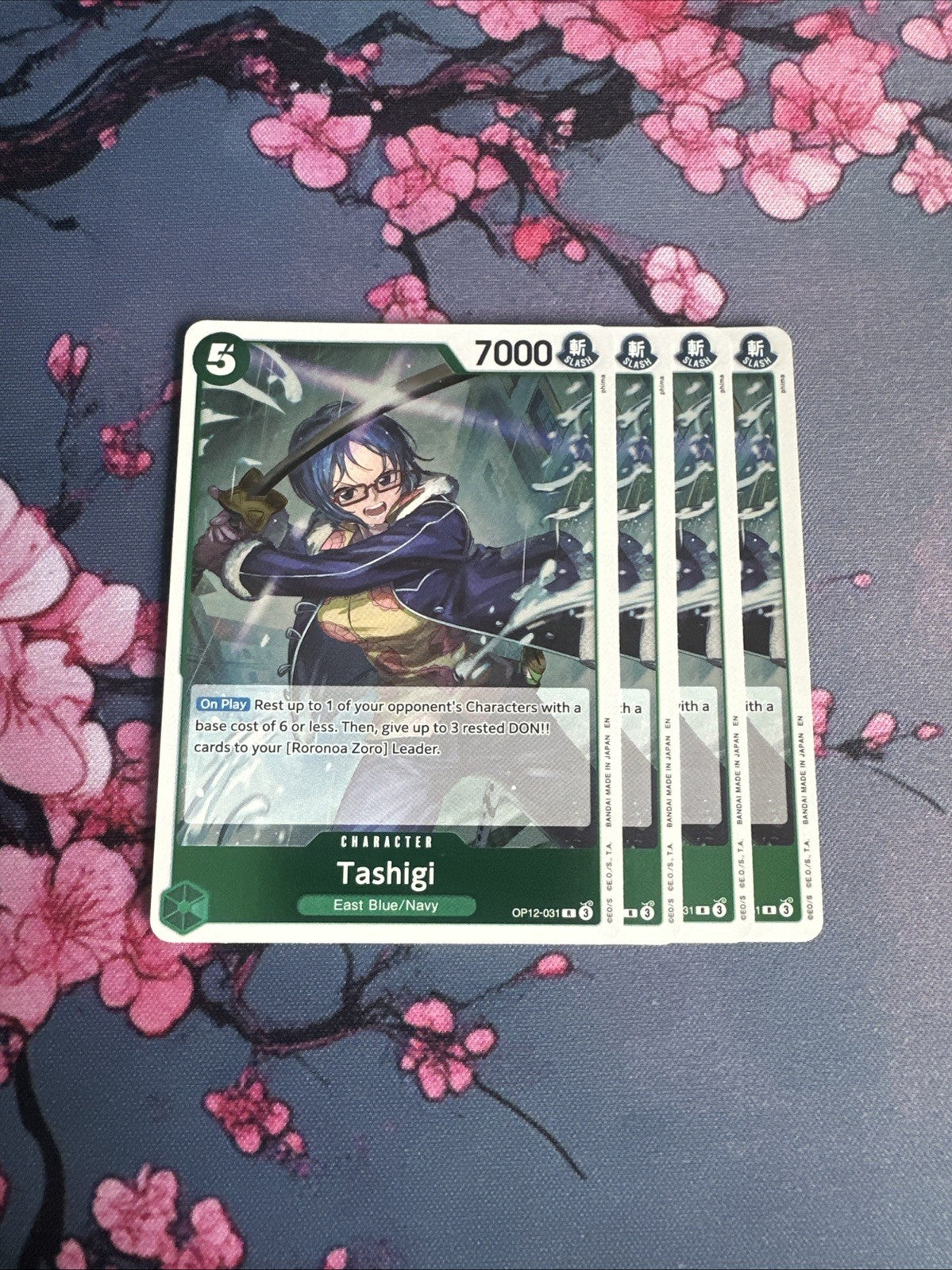 4x Tashigi - OP12-031 - Legacy of the Master - ONE PIECE Card - English PLAYSET