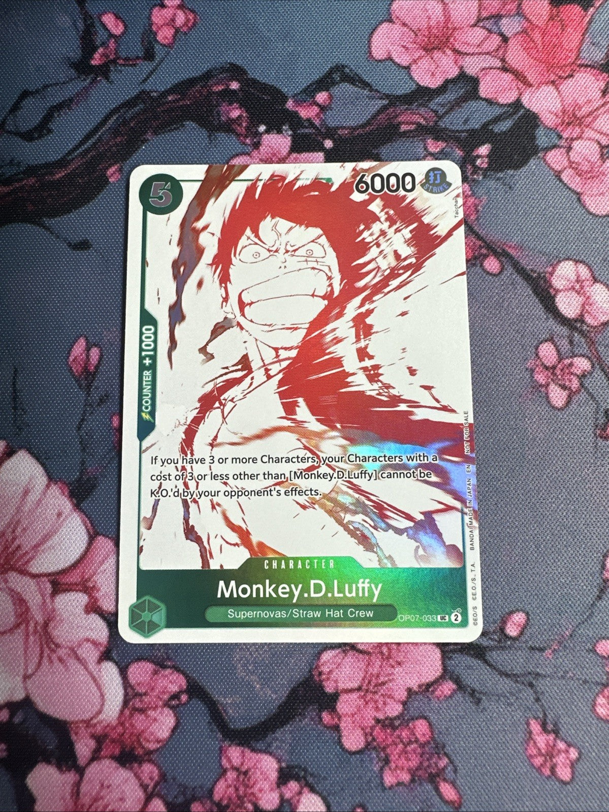 One Piece TCG -OP07-033 Monkey.D.Luffy Red Alternate Art Promo NM