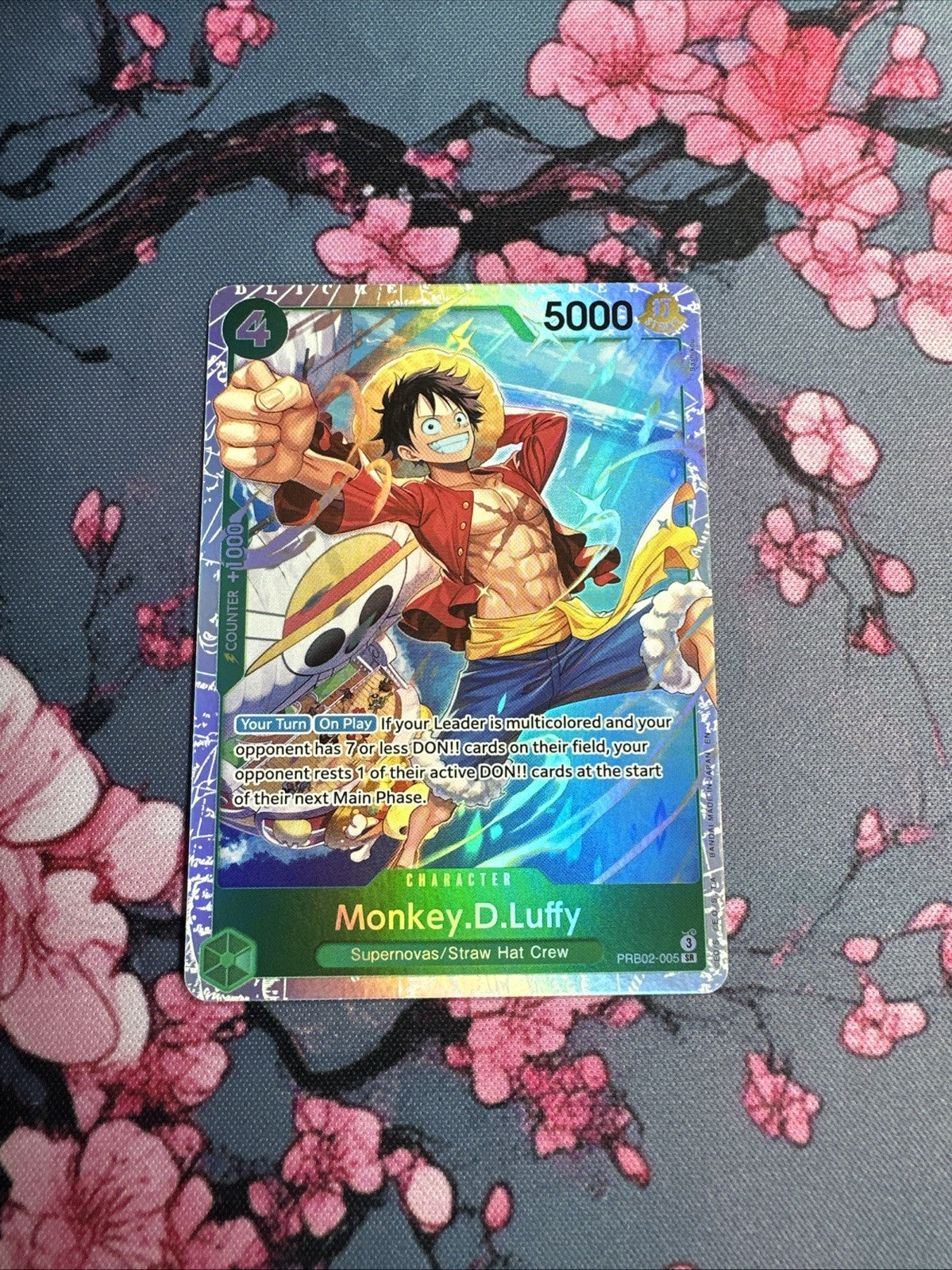 One Piece Monkey D Luffy PRB02-005 SR PRB-02 Premium Booster ENGLISH NM