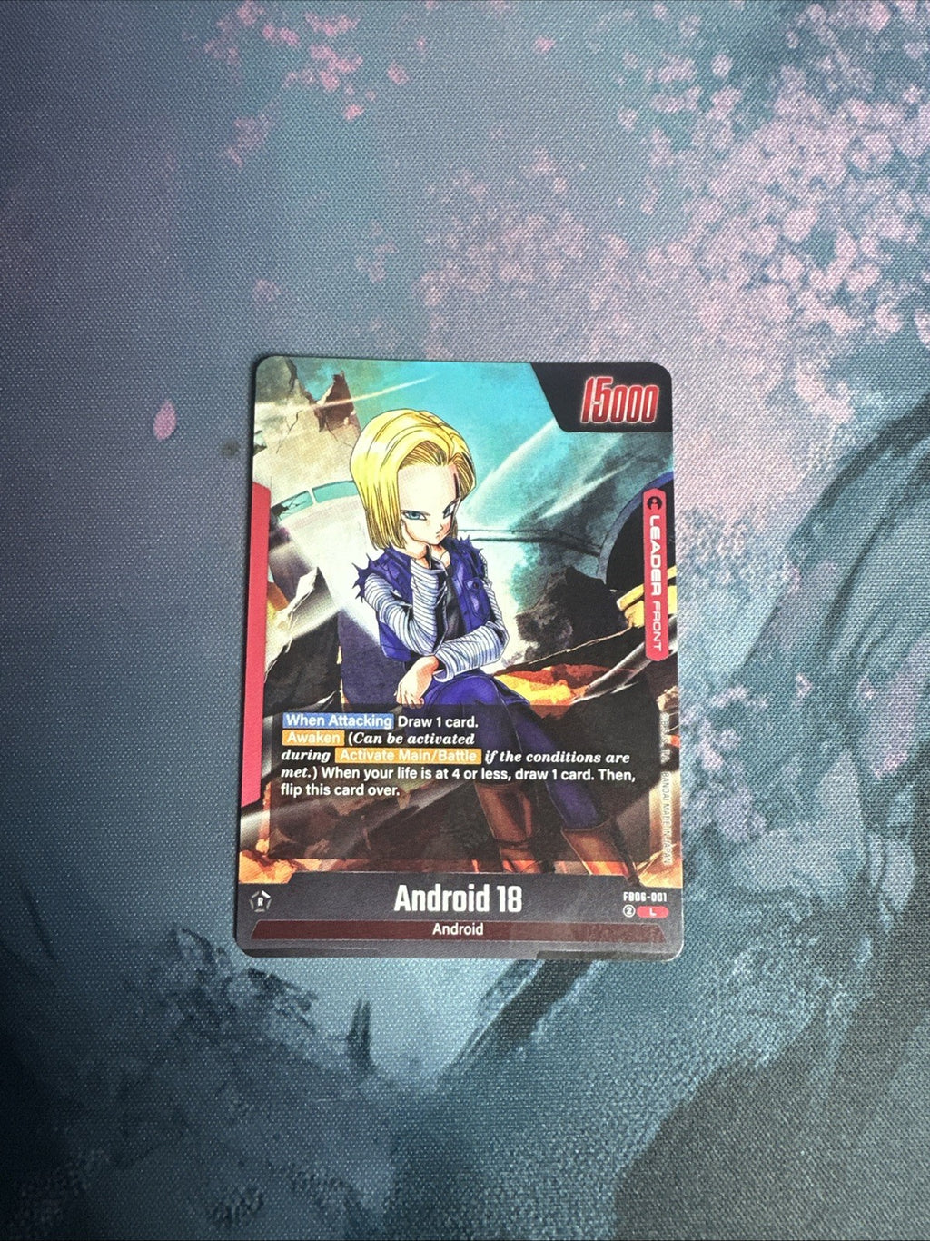 Dragon Ball Super Fusion World FB06. Android 18 Leader Rare - FB06-001