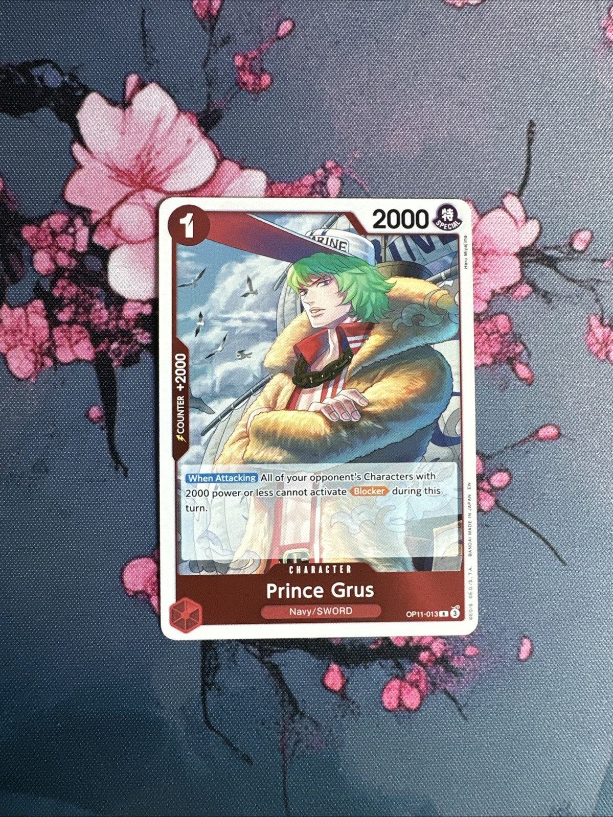 Prince Grus R OP11-013 A Fist of Divine Speed ONE PIECE Card English