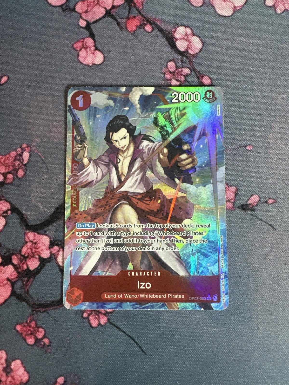 Izo OP03-003 Rare Full Art Foil PRB01 | One Piece TCG Card Game English