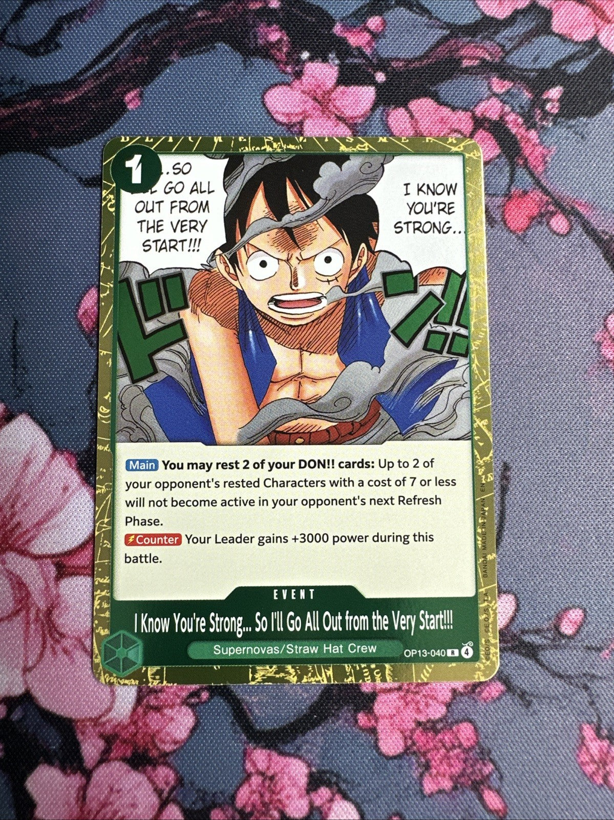 I Know You're Strong - Carrying On His Will - One Piece EN OP13-040 Rare (R)