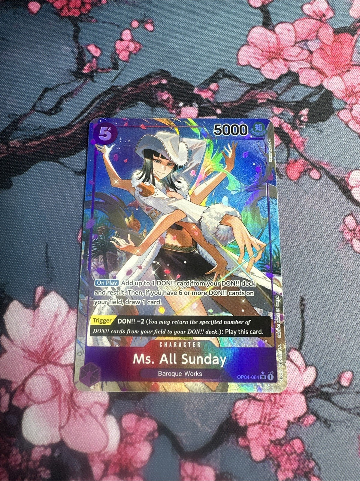 One Piece Card Game Ms All Sunday Op04-064 Alt Art English Foil NM