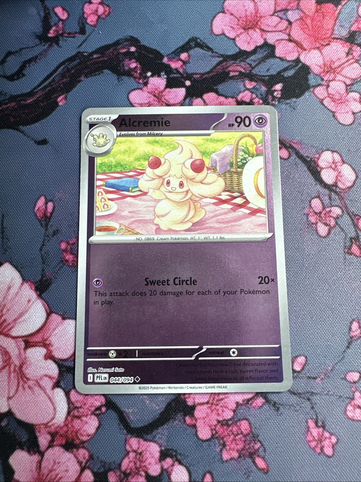 Alcremie - 044/094 Phantasmal Flames Reverse Holo Pokemon Card
