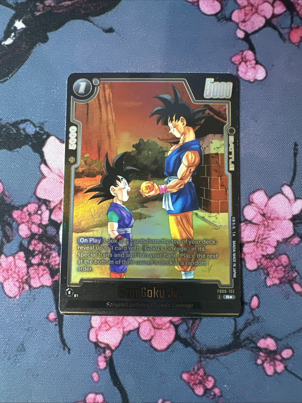 Son Goku Jr. FB08-102	Alternate Art Saiyan's Pride Dragon Ball English Card Fusi